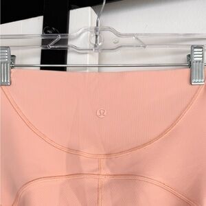 lululemon Ribbed Full-Length Leggings in Peach